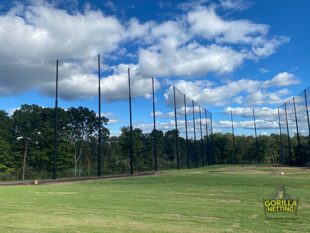 Darlington Golf Course Driving Range Netting Installation by Gorilla Netting