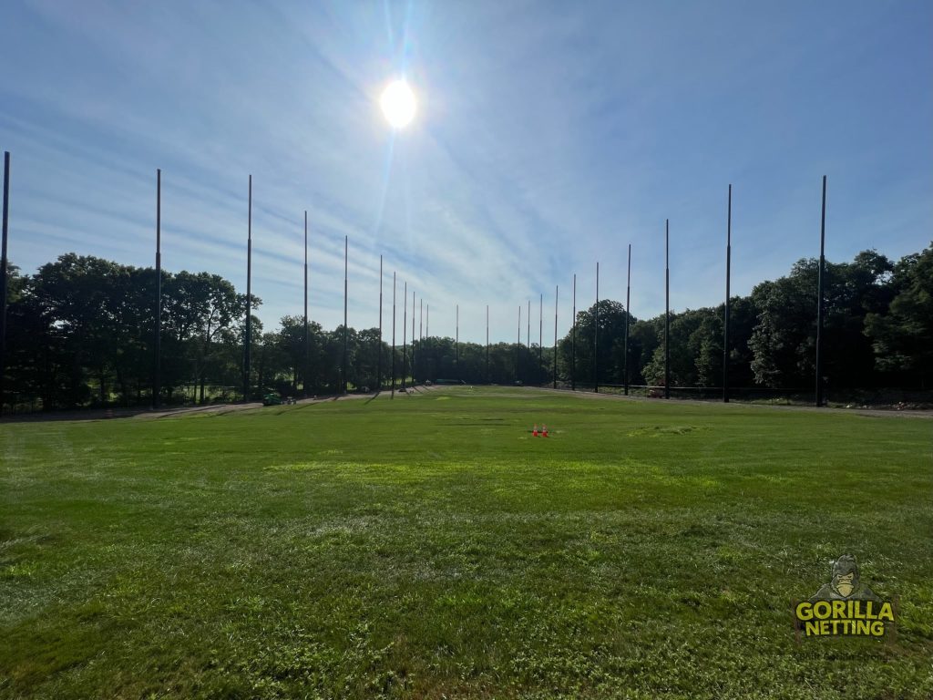 Darlington Golf Course Driving Range Netting Installation by Gorilla Netting