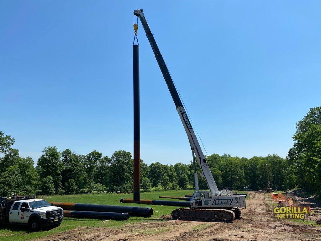 Darlington Golf Course Driving Range Netting Installation by Gorilla Netting