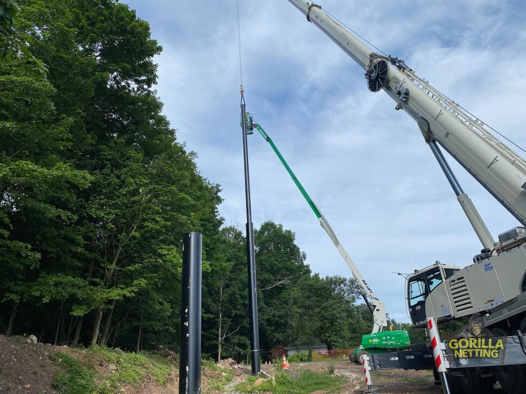 Darlington Golf Course Driving Range Netting Installation by Gorilla Netting