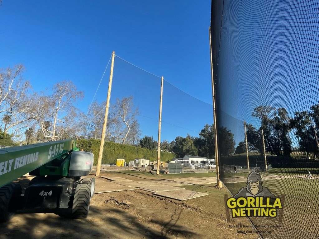 2023 US Open LA Country Club Temporary Netting Barrier