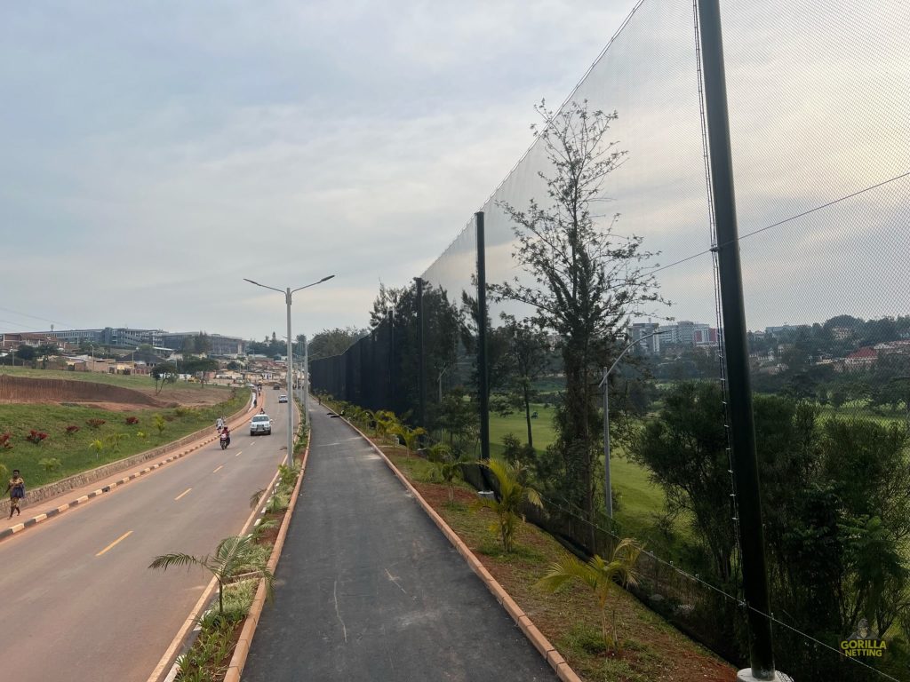 Driving Range Netting System Installation at Kigali Golf Resort & Villas, in Kigali, Rwanda - by Gorilla Netting LLC