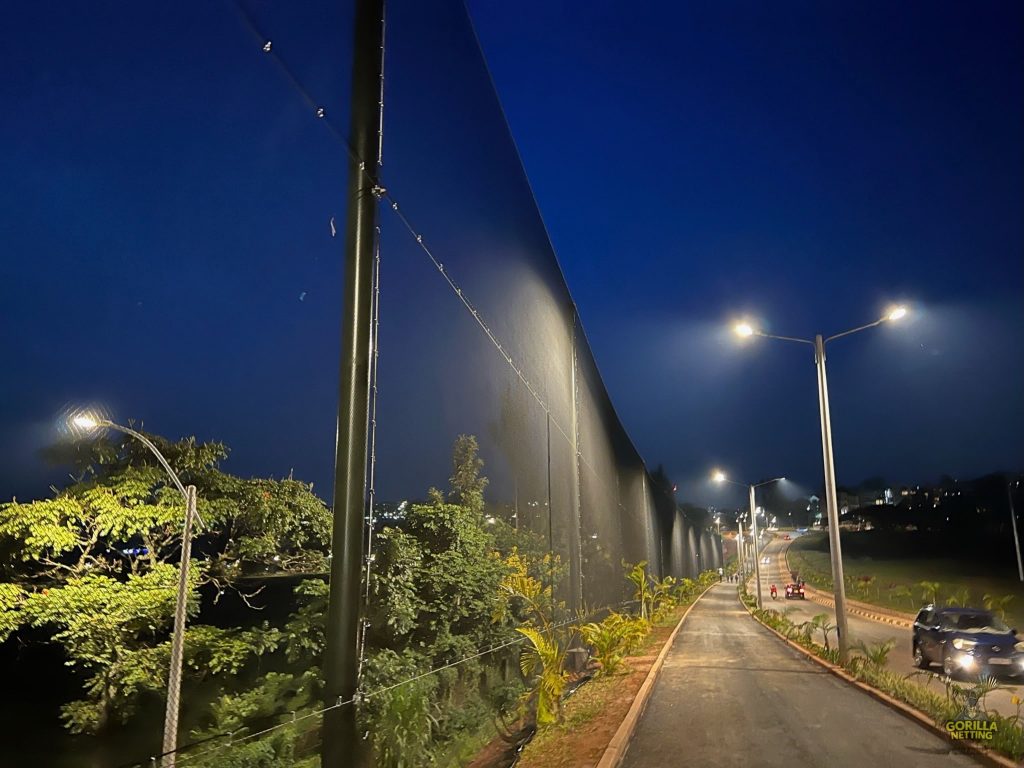 Driving Range Netting System Installation at Kigali Golf Resort & Villas, in Kigali, Rwanda - by Gorilla Netting LLC