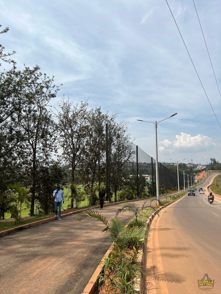 Driving Range Netting System Installation at Kigali Golf Resort & Villas, in Kigali, Rwanda - by Gorilla Netting LLC