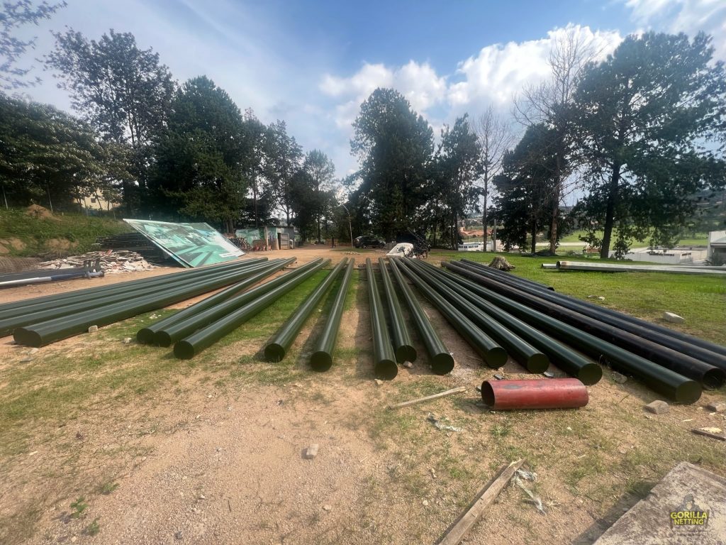 Driving Range Netting System Installation at Kigali Golf Resort & Villas, in Kigali, Rwanda - by Gorilla Netting LLC