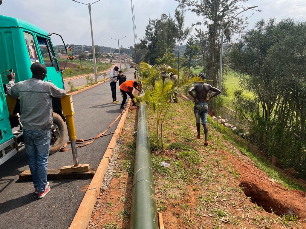 Driving Range Netting System Installation at Kigali Golf Resort & Villas, in Kigali, Rwanda - by Gorilla Netting LLC