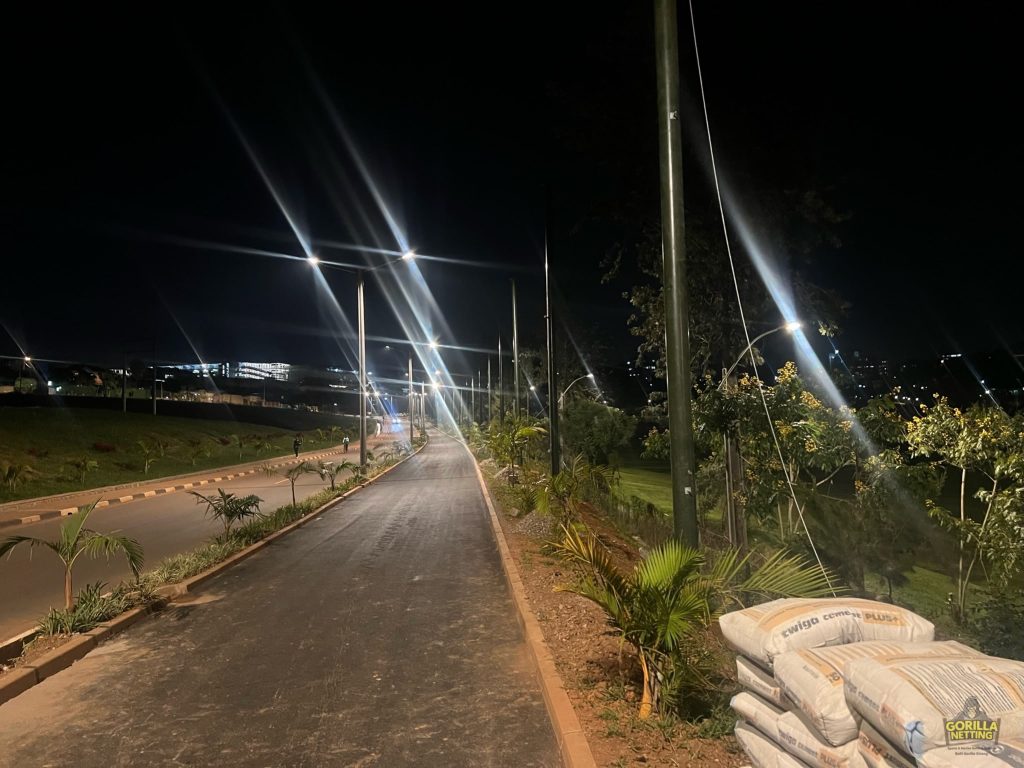 Driving Range Netting System Installation at Kigali Golf Resort & Villas, in Kigali, Rwanda - by Gorilla Netting LLC