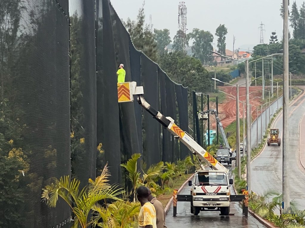 Driving Range Netting System Installation at Kigali Golf Resort & Villas, in Kigali, Rwanda - by Gorilla Netting LLC