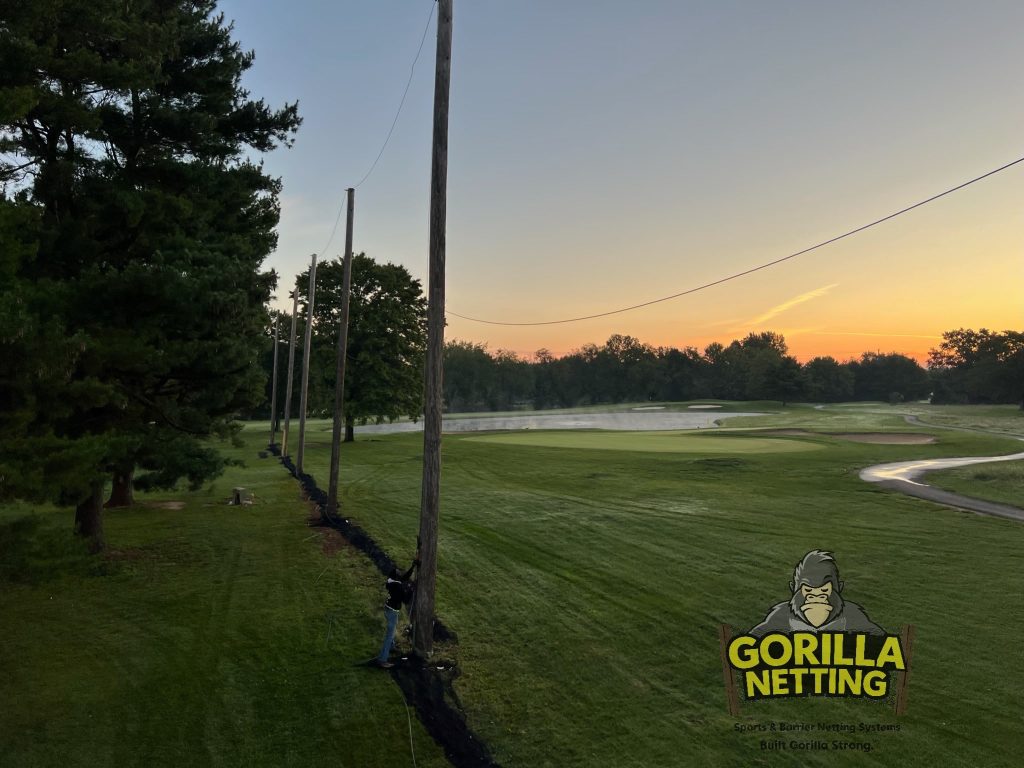 Ohio Prestwick Country Club Driving Range Netting System Replacement