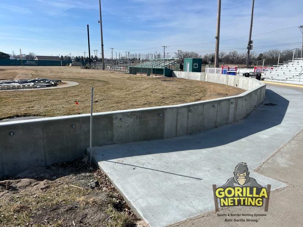 Tie-Back Backstop Netting System Installed at Bill Wood Field