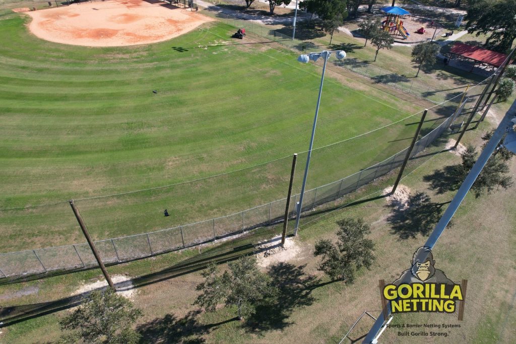 Blackstone Baseball Park Perimeter Netting