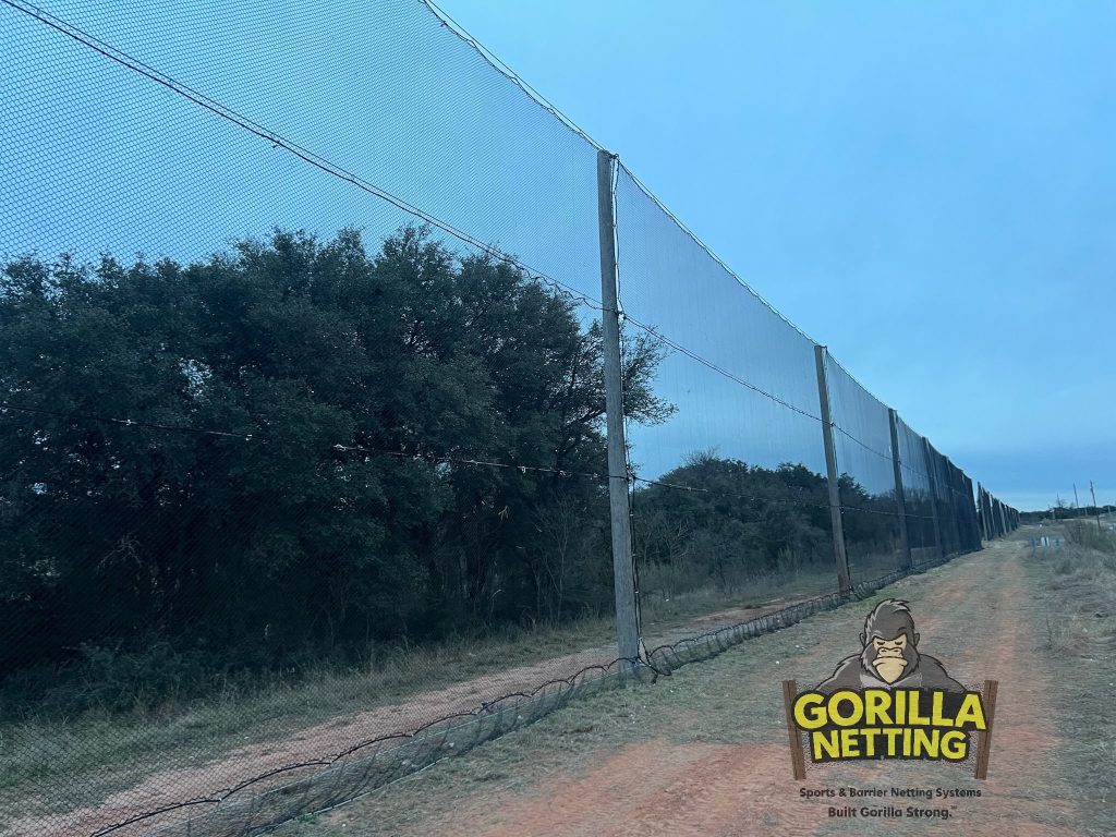 Litter Control Fence Installed for The City of Brownwood, TX