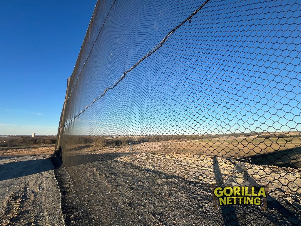 Litter Control Fence Installed for The City of Brownwood, TX