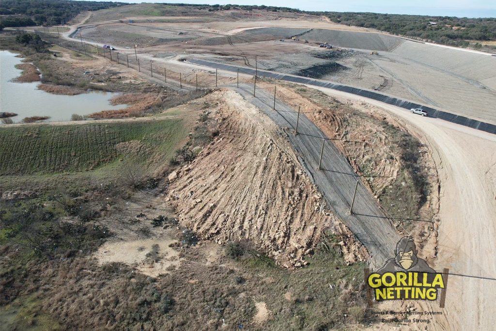 Litter Control Fence Installed for The City of Brownwood, TX