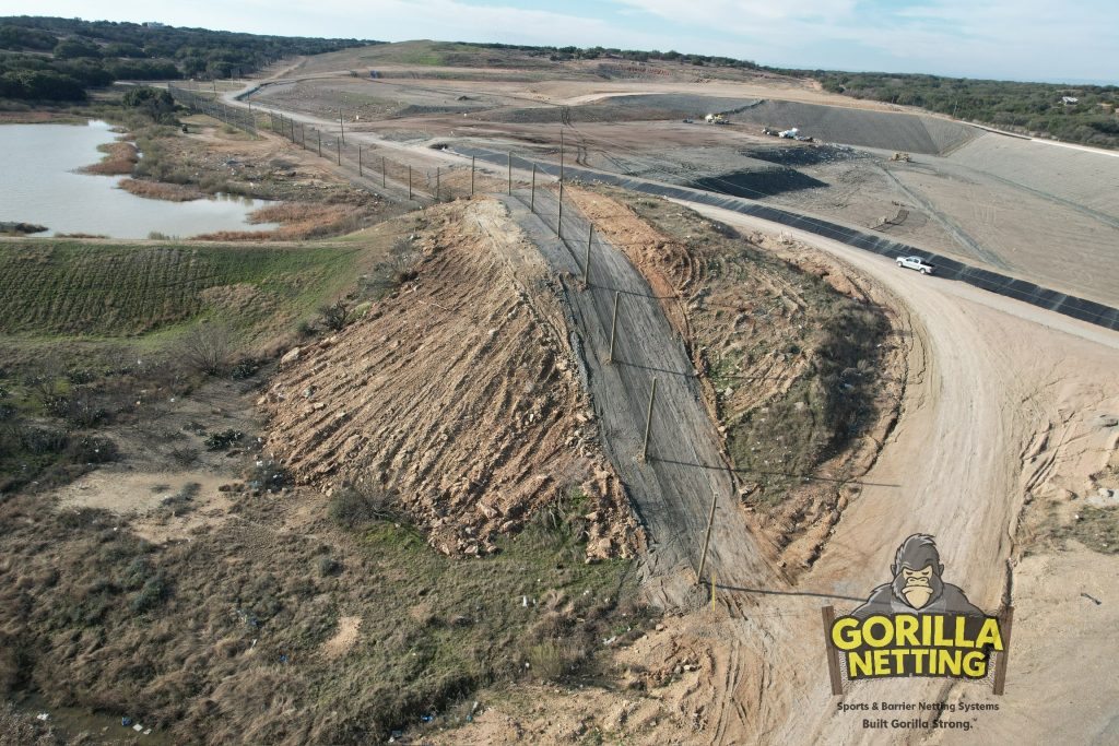 Litter Control Fence Installed for The City of Brownwood, TX