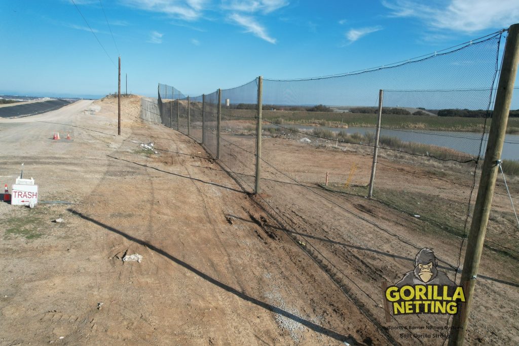 Litter Control Fence Installed for The City of Brownwood, TX