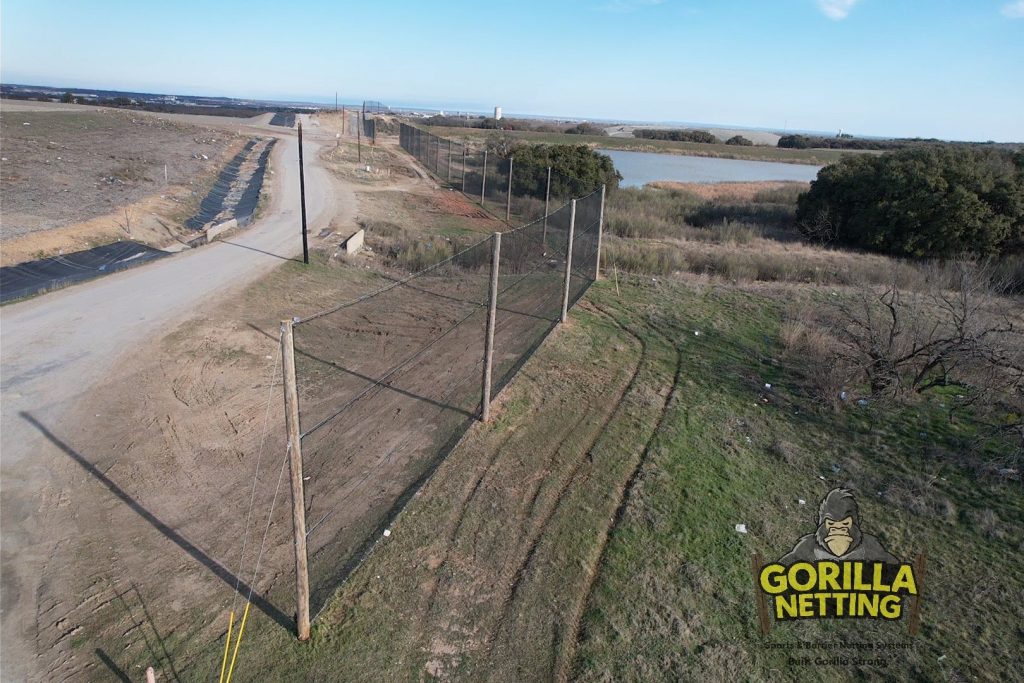 Litter Control Fence Installed for The City of Brownwood, TX