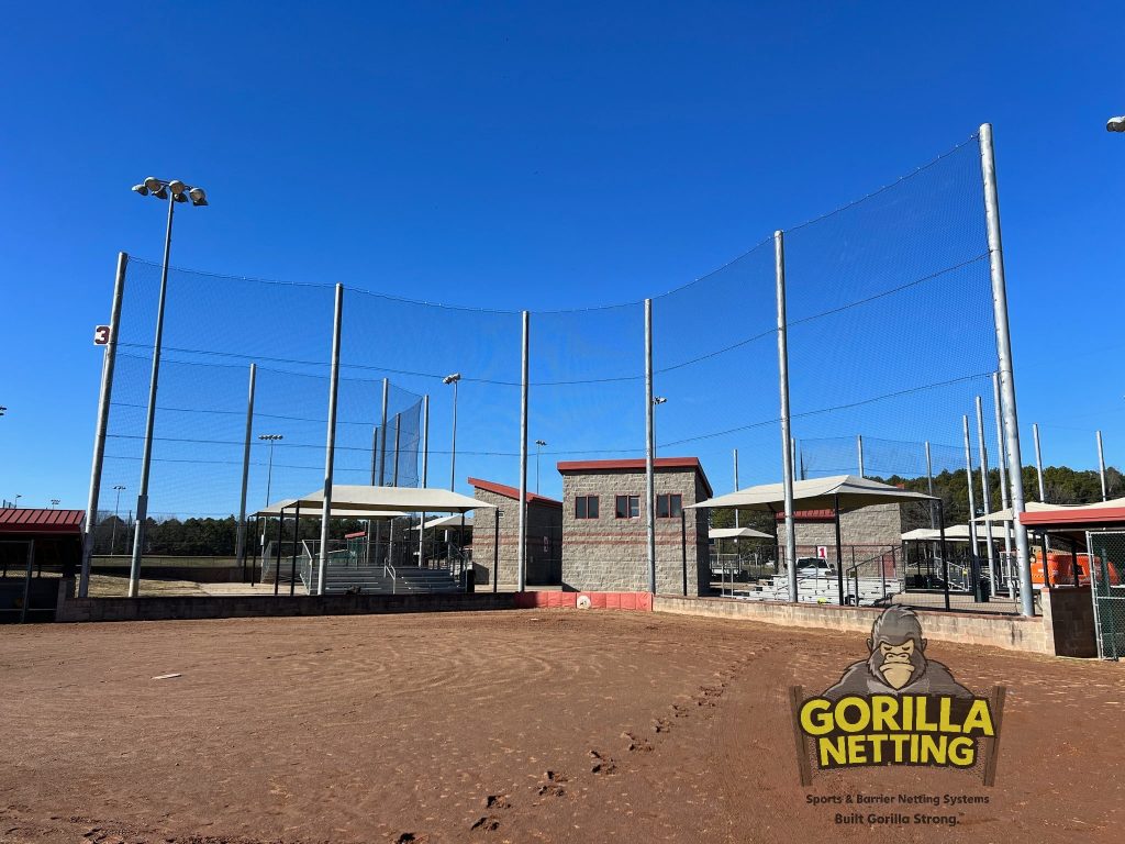 Heber Springs Backstop Overhead Perimeter Netting