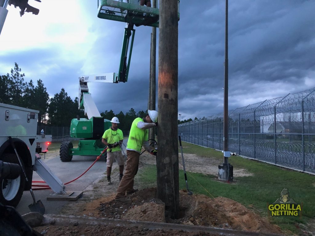 Security Perimeter Netting System, CoreCivic McRae Correctional