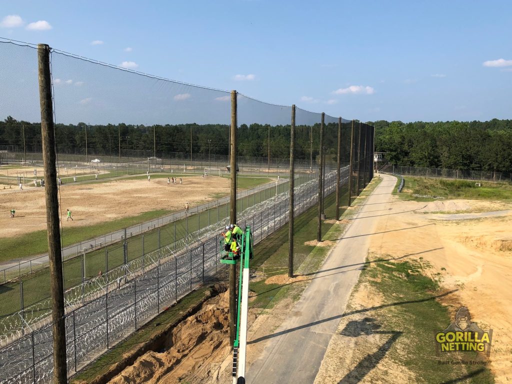 Security Perimeter Netting System, CoreCivic McRae Correctional