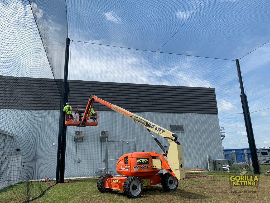 Netted Drone Enclosure Install at Embry-Riddle Aeronautical University