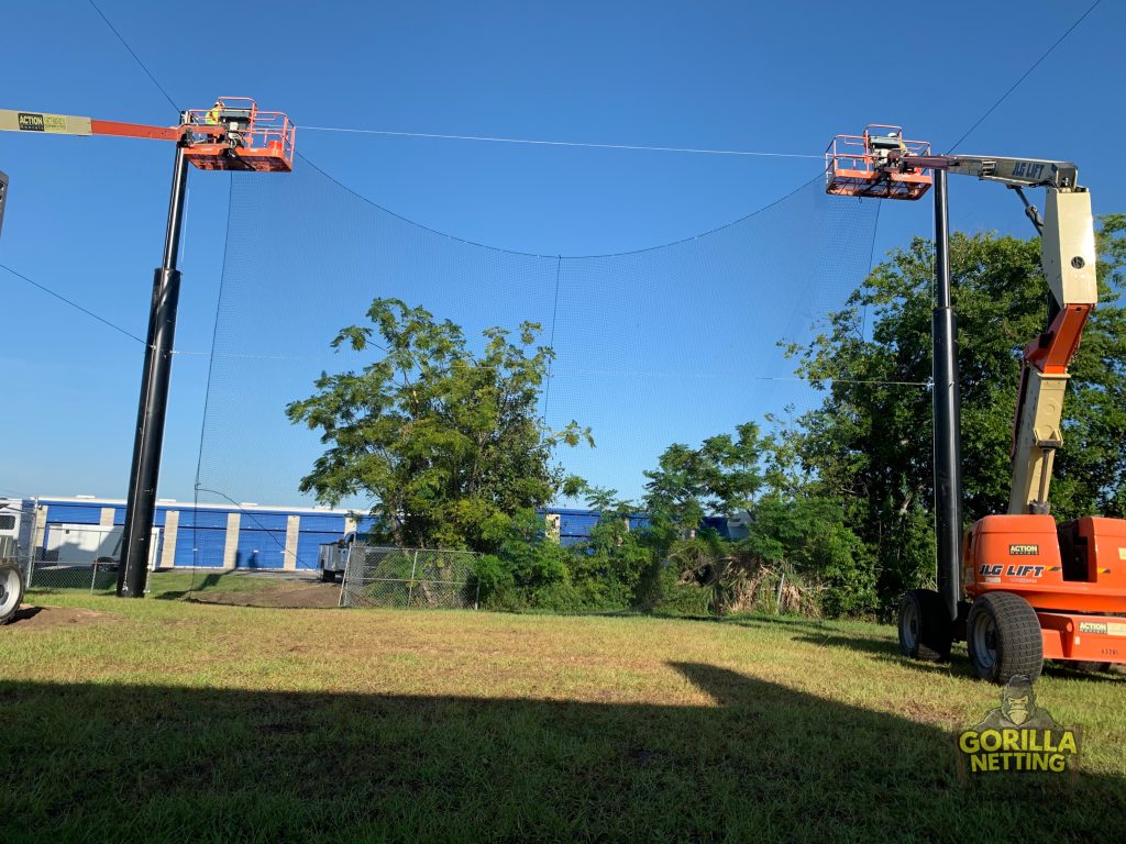 Netted Drone Enclosure Install at Embry-Riddle Aeronautical University