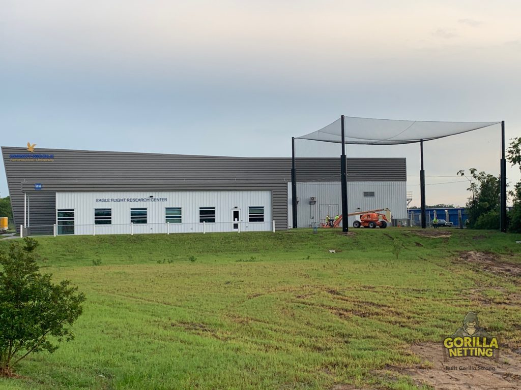 Netted Drone Enclosure Install at Embry-Riddle Aeronautical University