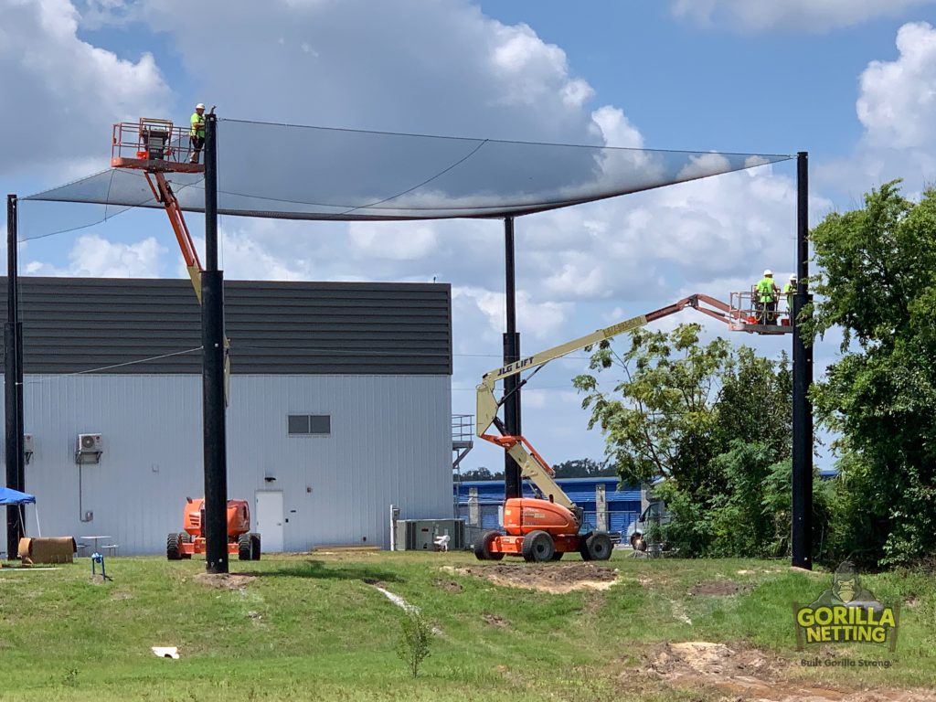 Netted Drone Enclosure Install at Embry-Riddle Aeronautical University