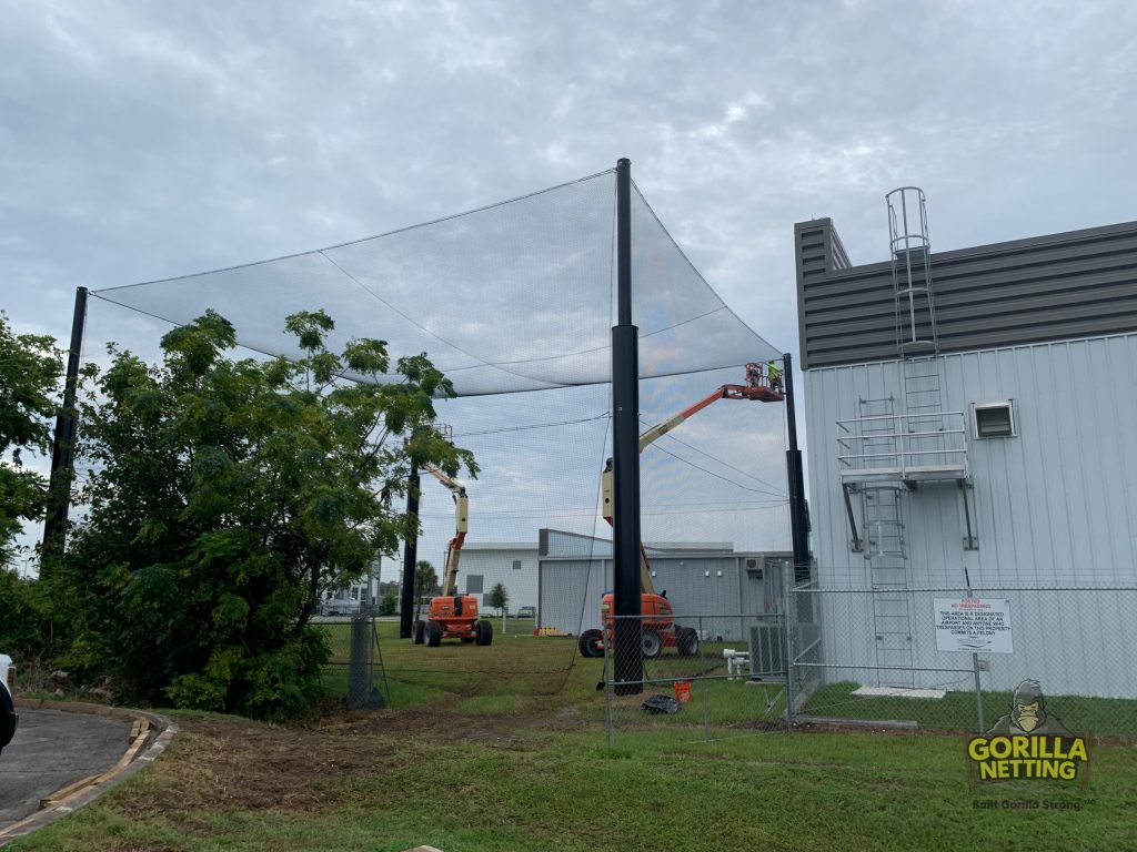 Netted Drone Enclosure Install at Embry-Riddle Aeronautical University