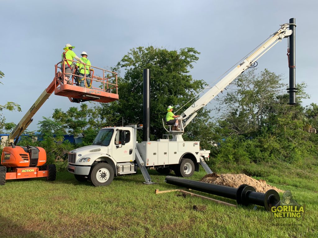 Netted Drone Enclosure Install at Embry-Riddle Aeronautical University