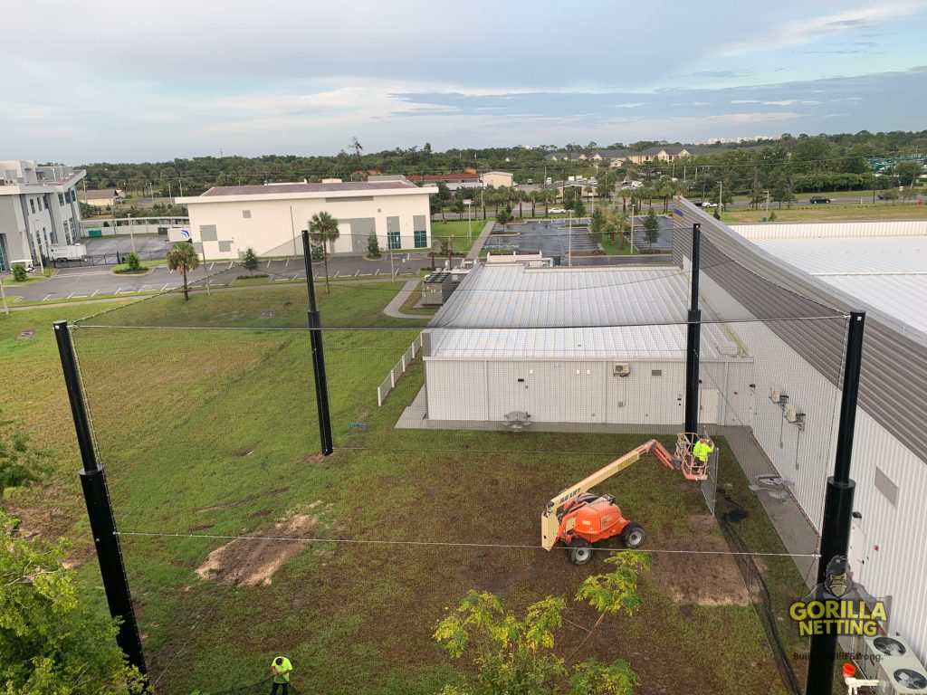 Netted Drone Enclosure Install at Embry-Riddle Aeronautical University