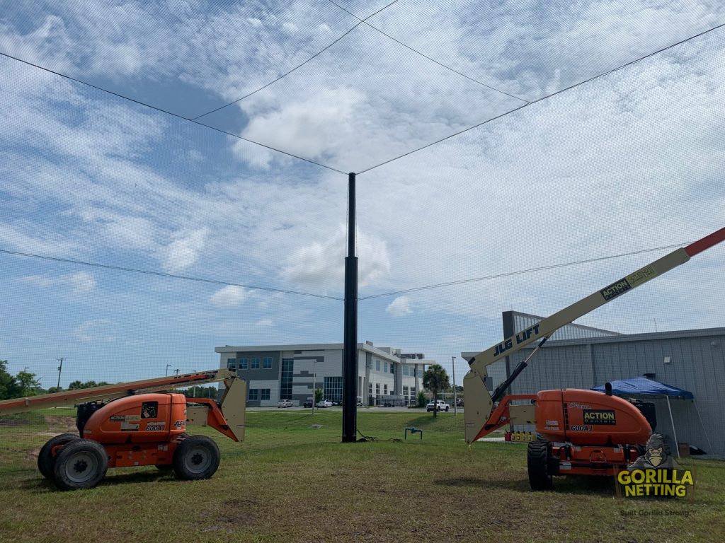 Netted Drone Enclosure Install at Embry-Riddle Aeronautical University