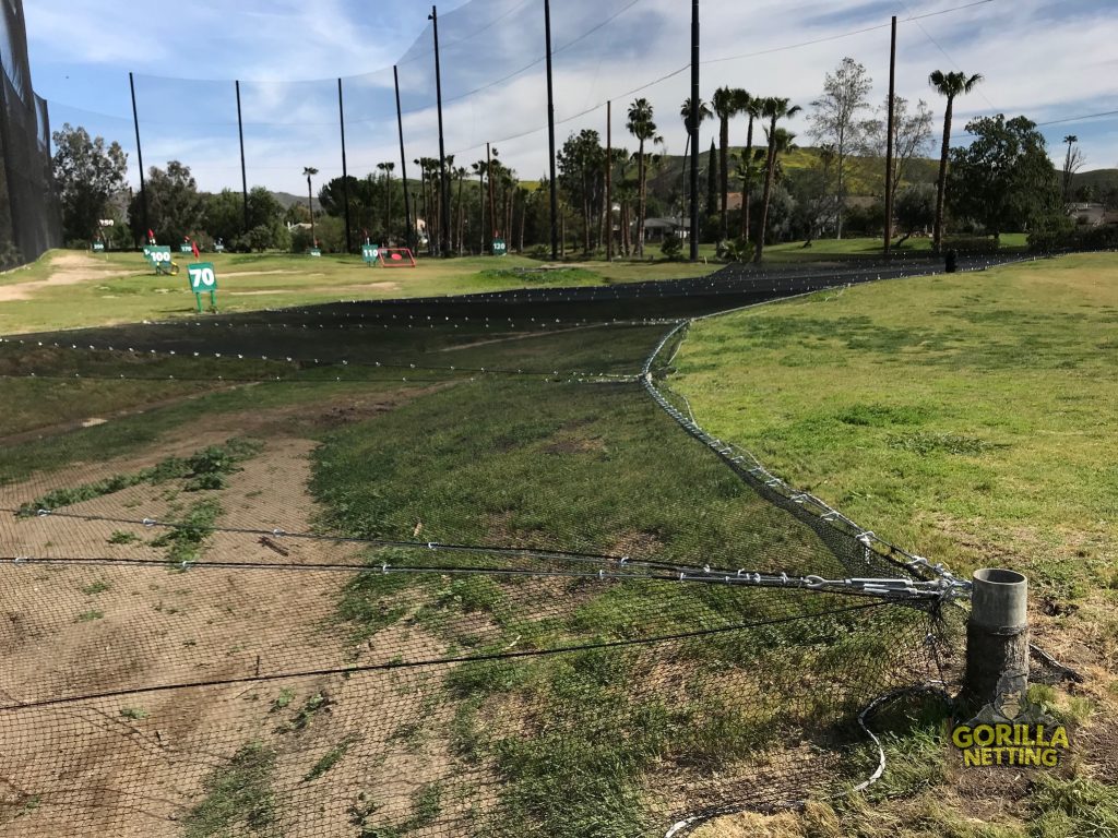 Custom Golf Netting Drainage Barrier Solution