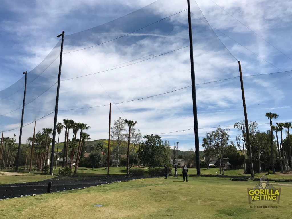 Driving Range Netting Repair at Lake Lindero Country Club