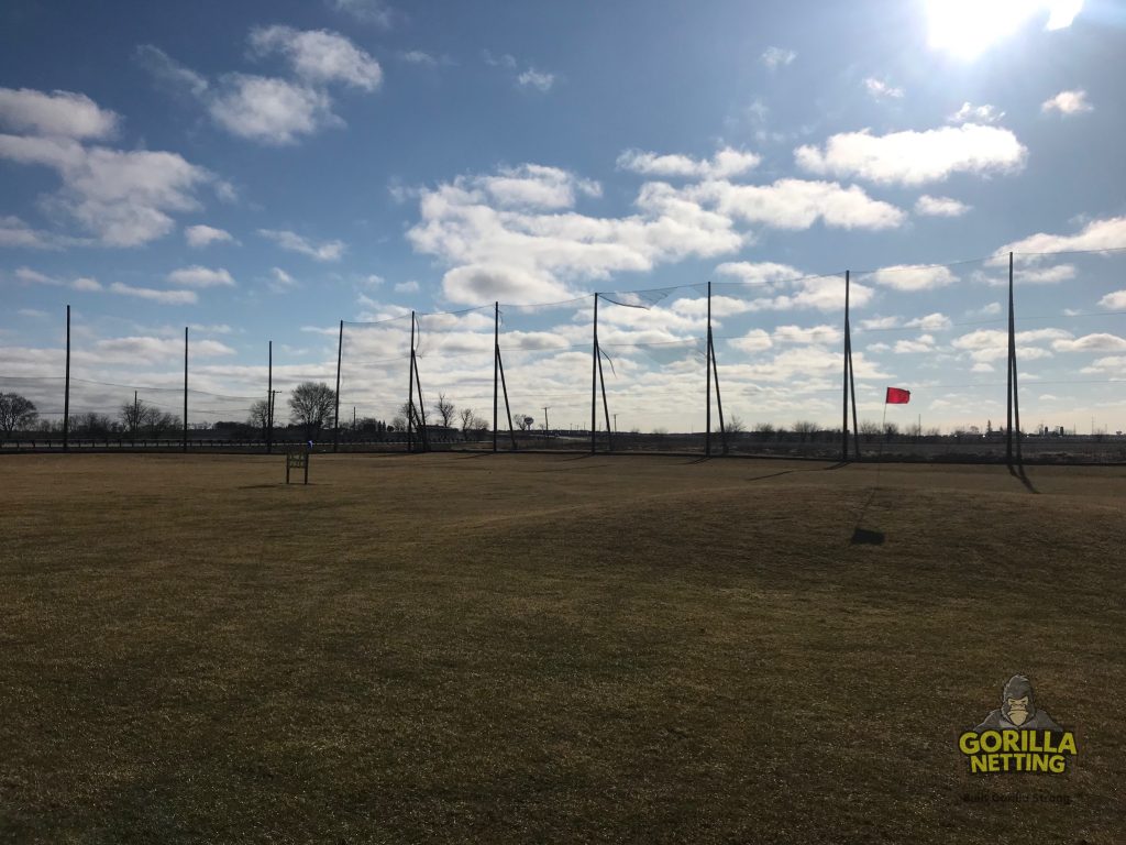 Driving Range Netting Replacement Before Pictures at Sugar Grove Golf Center