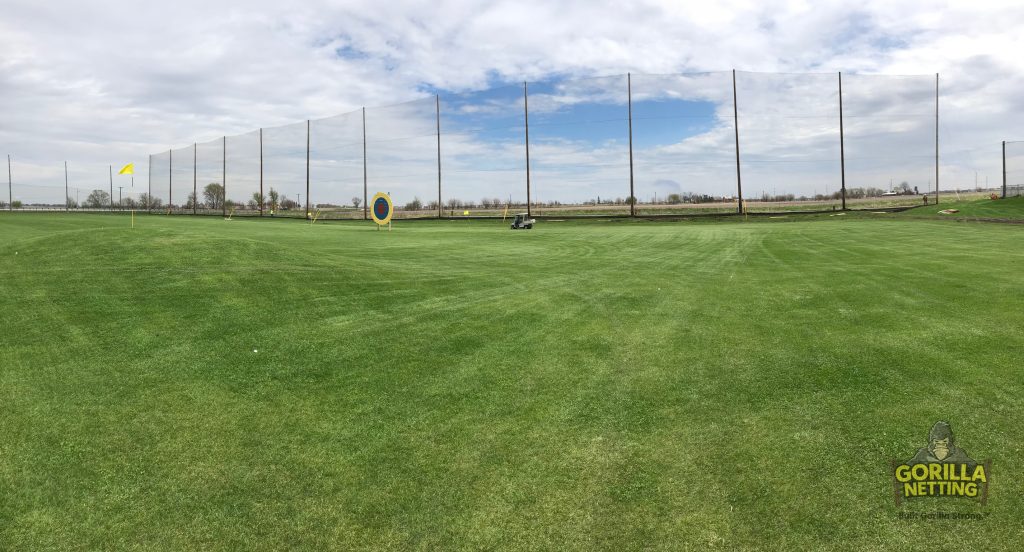 Driving Range Netting Replacement & Upgrade Progress and Completion Photos from Sugar Grove Golf Center