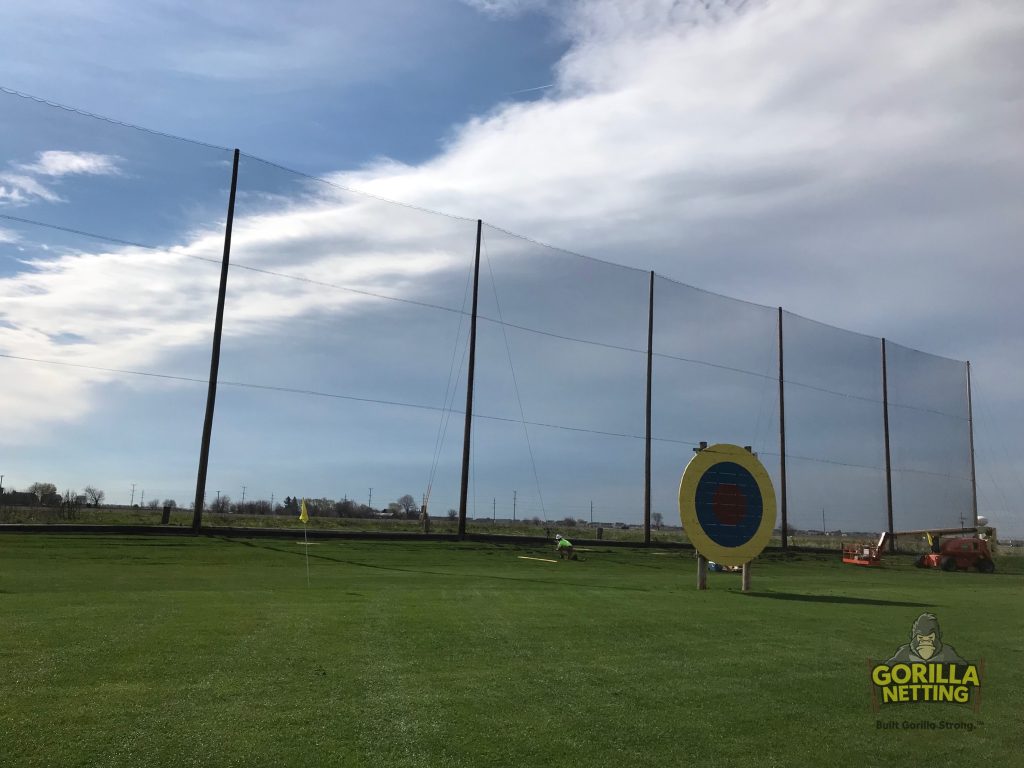 Driving Range Netting Replacement & Upgrade Progress and Completion Photos from Sugar Grove Golf Center