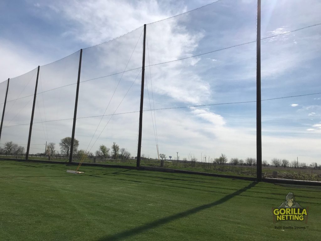 Driving Range Netting Replacement & Upgrade Progress and Completion Photos from Sugar Grove Golf Center