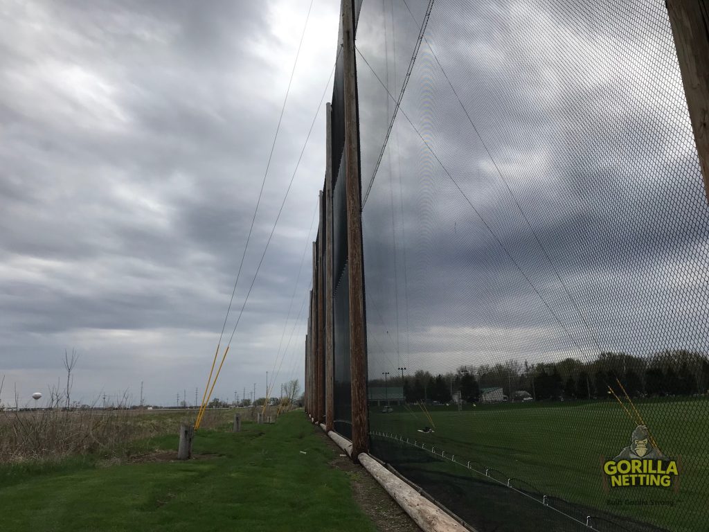 Driving Range Netting Replacement & Upgrade Progress and Completion Photos from Sugar Grove Golf Center