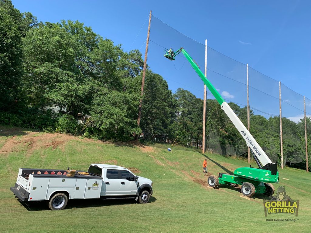 Driving Range Netting System Extension, at The First Tee of Atlanta