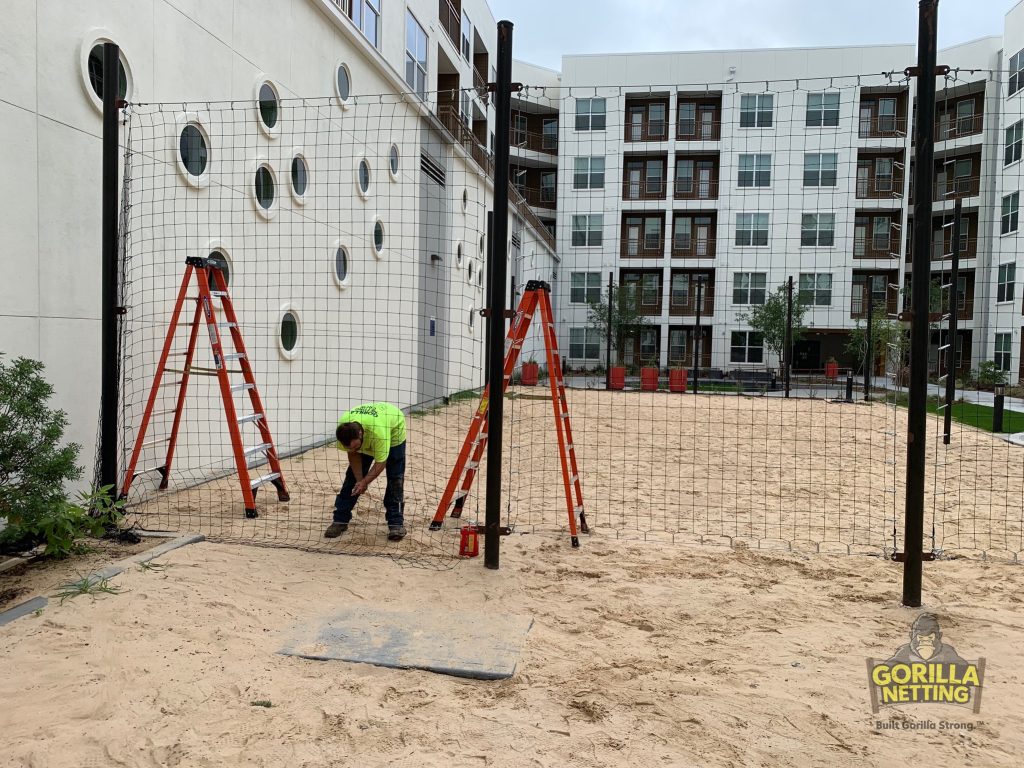 Custom Sports Netting for Ball Containment at The Lyndon at Springtown