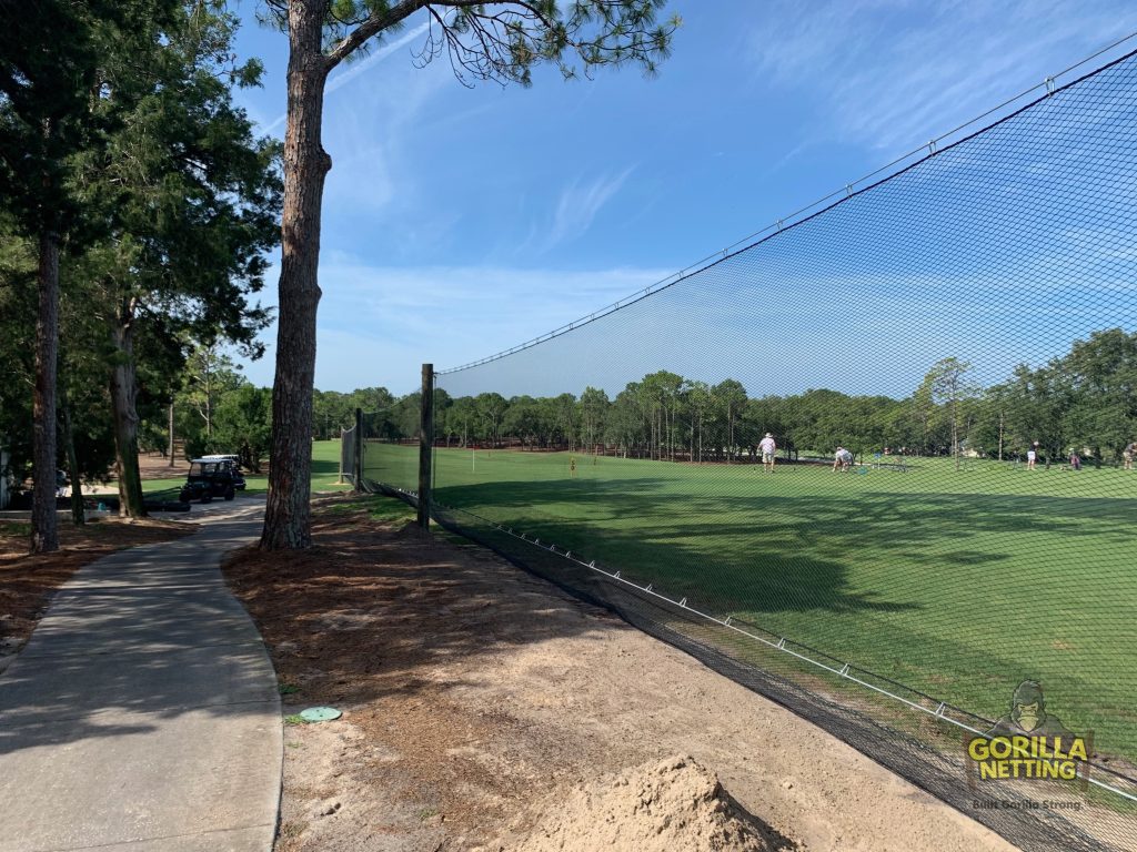 Golf Range Netting Installed at Timber Pines Community Association